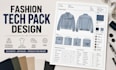 create fashion technical drawings and complete tech pack