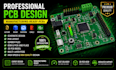 deliver manufacturing ready pcb using proteus, diptrace, autodesk eagle