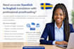 proofread and translate swedish documents accurately