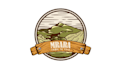 design awesome green forest resort logo