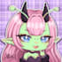 anime style chibi headshot