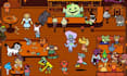 draw undertale deltarune style character design, sprite animation, battle sprite