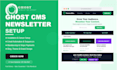 ghost newsletter ghost cms ghost theme website setup ghost blog email automation