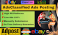 do 150 classified ads posting manually in canada ,UK,USA
