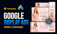 design eye catching static and animated google ads banners