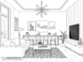 draw interior design illustrations for new projects