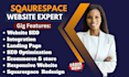 design modern squarespace website, redesign squarespace website expert