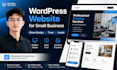 design a responsive wordpress landing page for your business