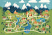 design business vector map of any location