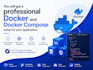 write dockerfile and docker compose for your app