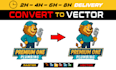 vector tracing, convert logo to vector and vectorize image