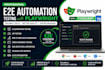 build playwright automation testing for web application, API and database