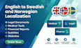 localize english content into swedish and norwegian
