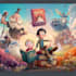 draw a cartoon book cover art