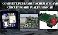 design pcb layout schematic and circuit board in altium kicad