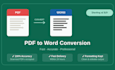 manually convert PDF to word with exact formatting