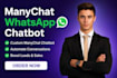 manychat whatsapp chatbot automation setup