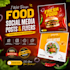 design food social media posts and flyers