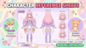 custom character reference sheet anime furry plushie kawaii