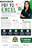 convert PDF to excel