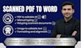 manually convert scanned PDF to editable word