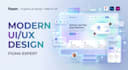 design a modern and responsive website UI in figma