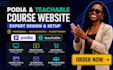 podia, podia website, online course, teachable, course website, thinkific