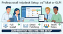 set up a free open source helpdesk with osticket or glpi