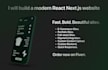 build a modern react nextjs website, tailored to your needs