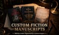 write your custom fiction novel ebook manuscript