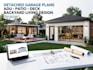 draw detached garage plans adu workshop patio deck backyard living layouts