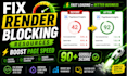 fix render blocking scripts and improve google pagespeed score