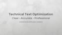 rewrite and optimize your technical content