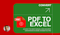 convert PDF to excel or scanned document into excel accurately editable