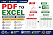convert PDF to excel accurately and editable