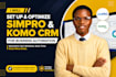 set up and optimize simpro and komo CRM for business automation