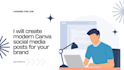 create modern canva social media posts