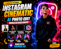 create cinematic instagram and youtube thumbnails