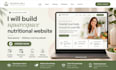 build squarespace nutritional website meal planner wellness coaching website