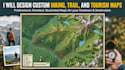 design custom hiking, trail, and tourism maps