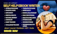 write self help, wellness, therapy, devotional, mental health KDP ebook, journal
