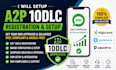 do a2p 10dlc registration for gohighlevel systeme io  and pipedrive