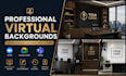 design custom google meet and zoom virtual background
