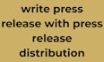 write press release with press release distribution