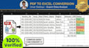provide flawless PDF to excel document conversion and data cleanup
