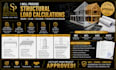 provide structural load calculations beam slab column foundation design