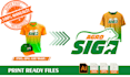 vectorize your design or logo for print and apparel