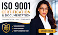 provide iso 9001 certification, iso 9001 documentation, audit and compliance