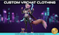 create custom vrchat clothing outfit 3d avatar wearable with unity upload