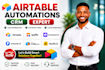 setup airtable database airtable crm automation softr webapp softr client portal
